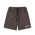 Unisex Heavyweight Leopard Drawstring Shorts